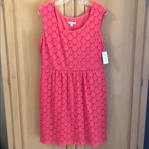 NWT Dress Barn cute dress Coral